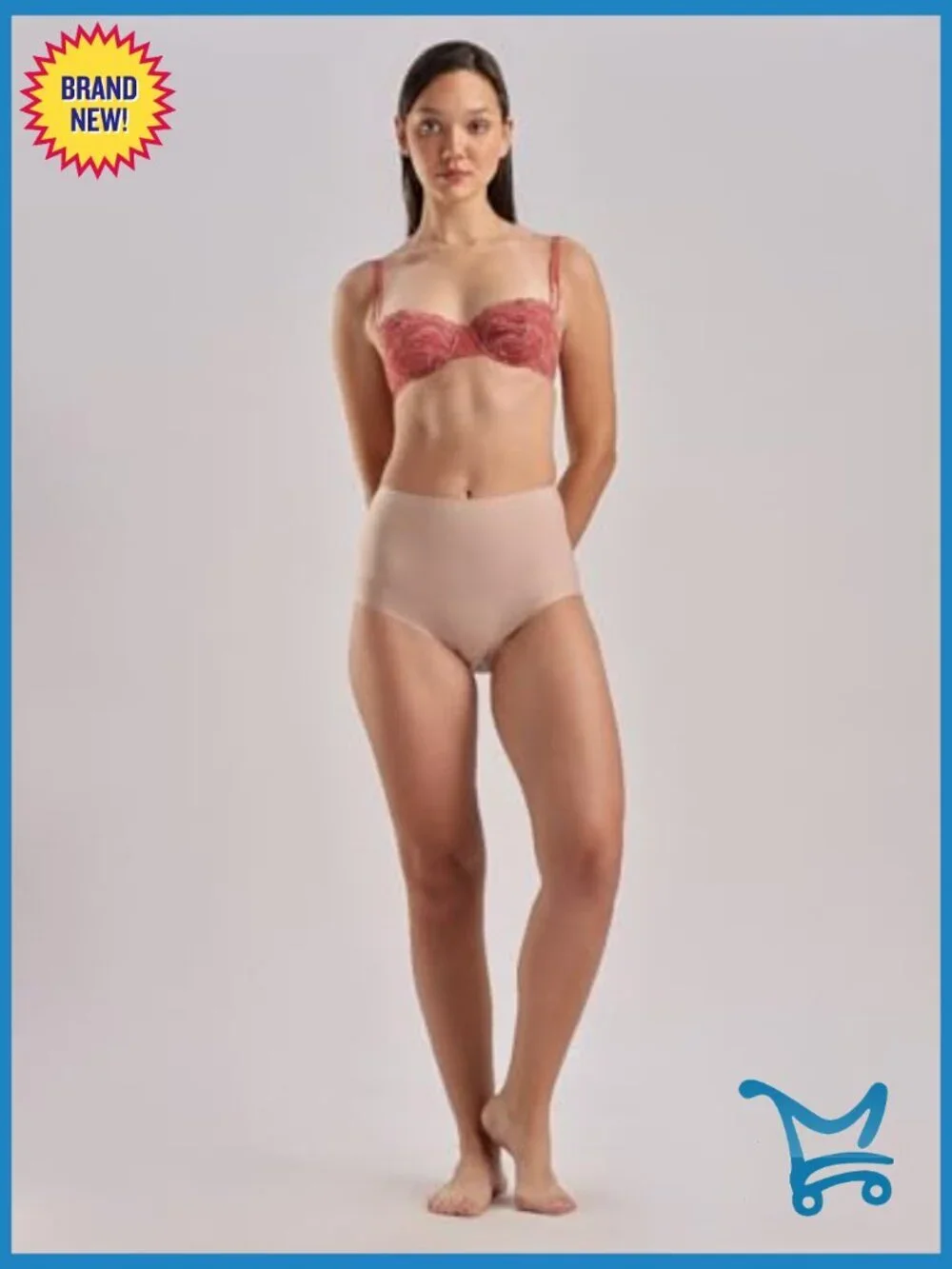 High-Waist Seamless Control Brief Panty Shapewear Light Compression